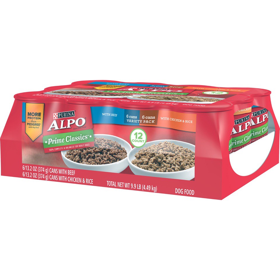 slide 3 of 9, Purina ALPO Wet Dog Food Variety Pack, Prime Classics, 9.9 lb