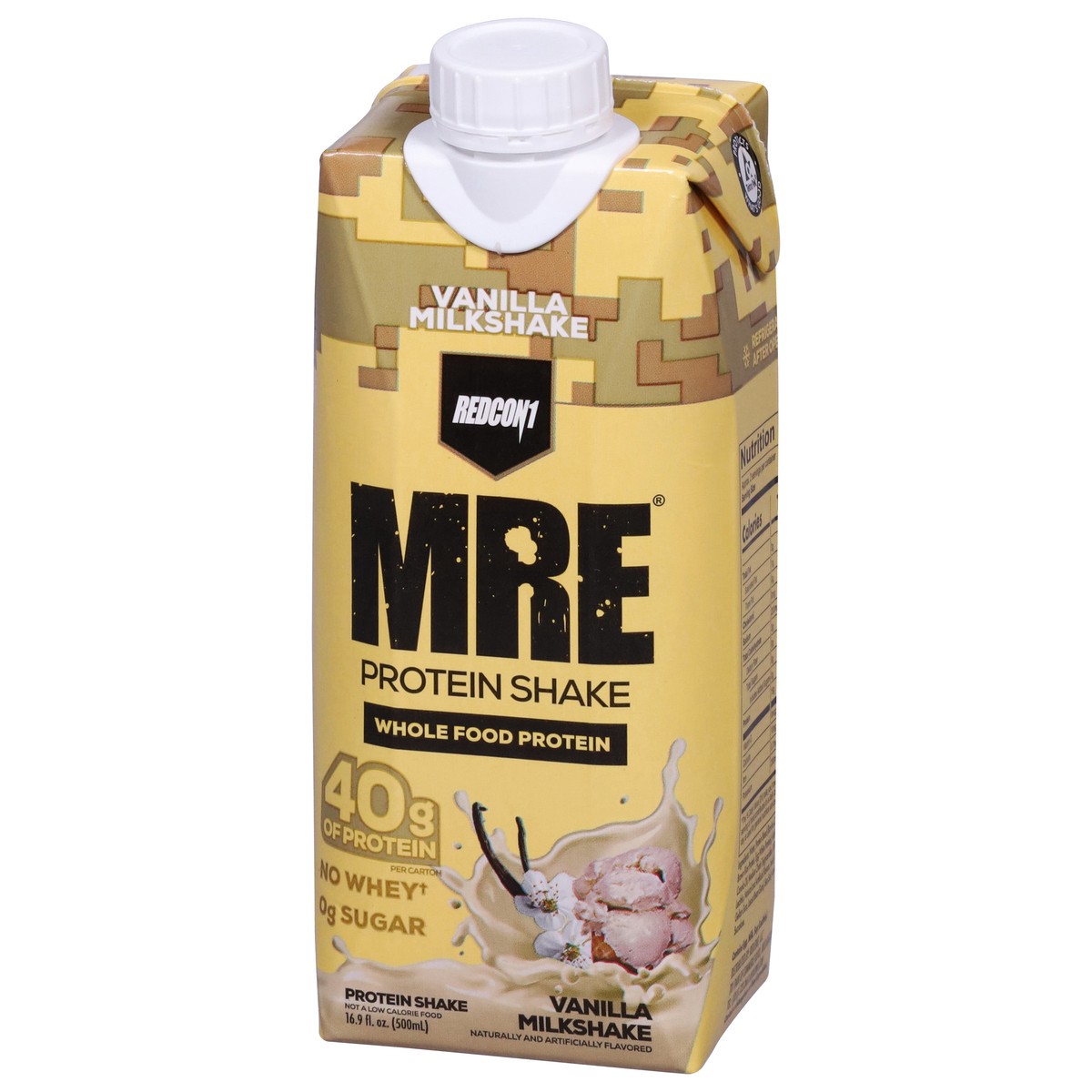 slide 14 of 14, Redcon1 MRE Vanilla Milkshake Protein Shake 16.9 fl oz, 16.9 fl oz