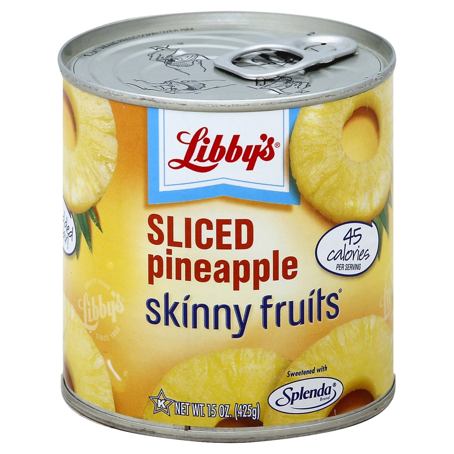 slide 1 of 2, Libby's Skinny Fruits Sliced Pineapple, 15 oz