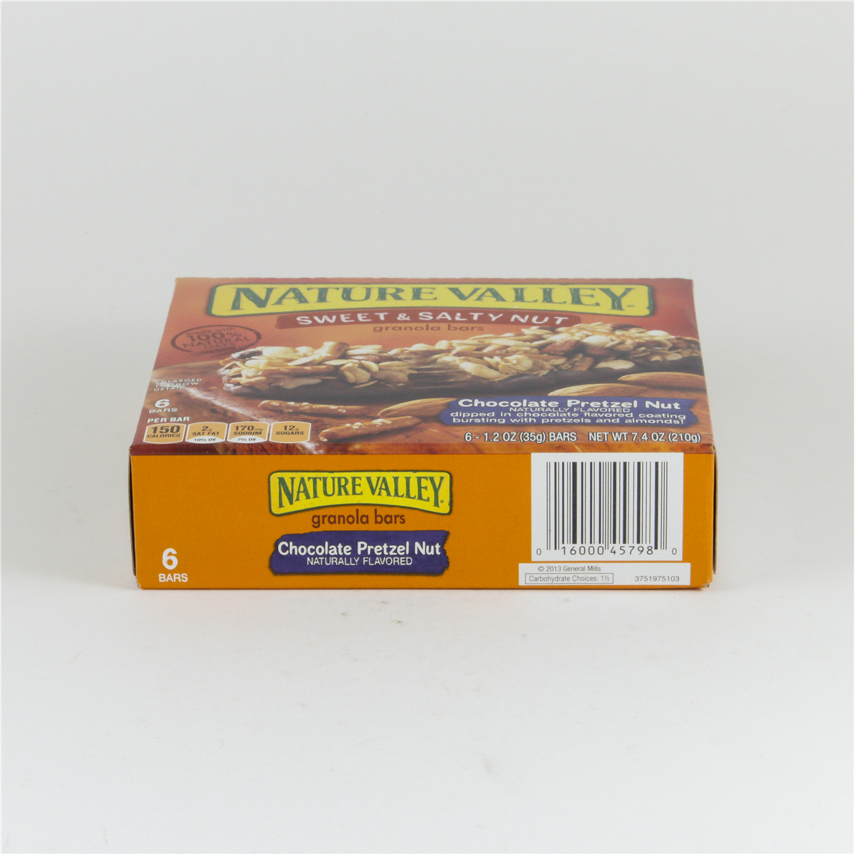 slide 3 of 8, Nature Valley Sweet & Salty Chocolate Pretzel Nut Granola Bars, 6 ct; 1.2 oz