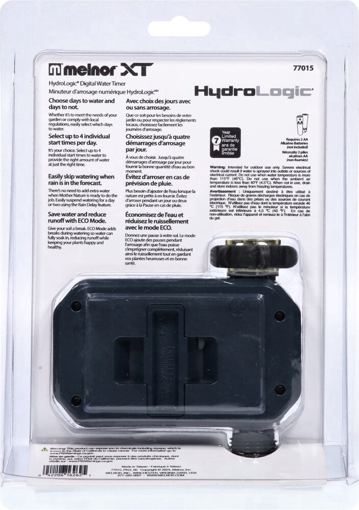 slide 3 of 3, Melnor XT 1-Zone Digital Water Timer, 1 ct