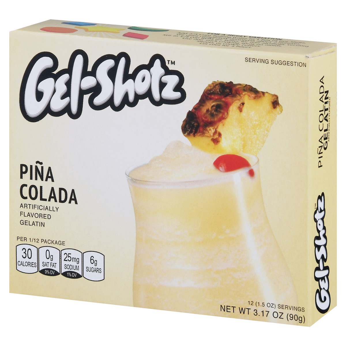 slide 12 of 14, Gel-Shotz Gel Shotz Pina Colada Gelatin, 3.17 oz