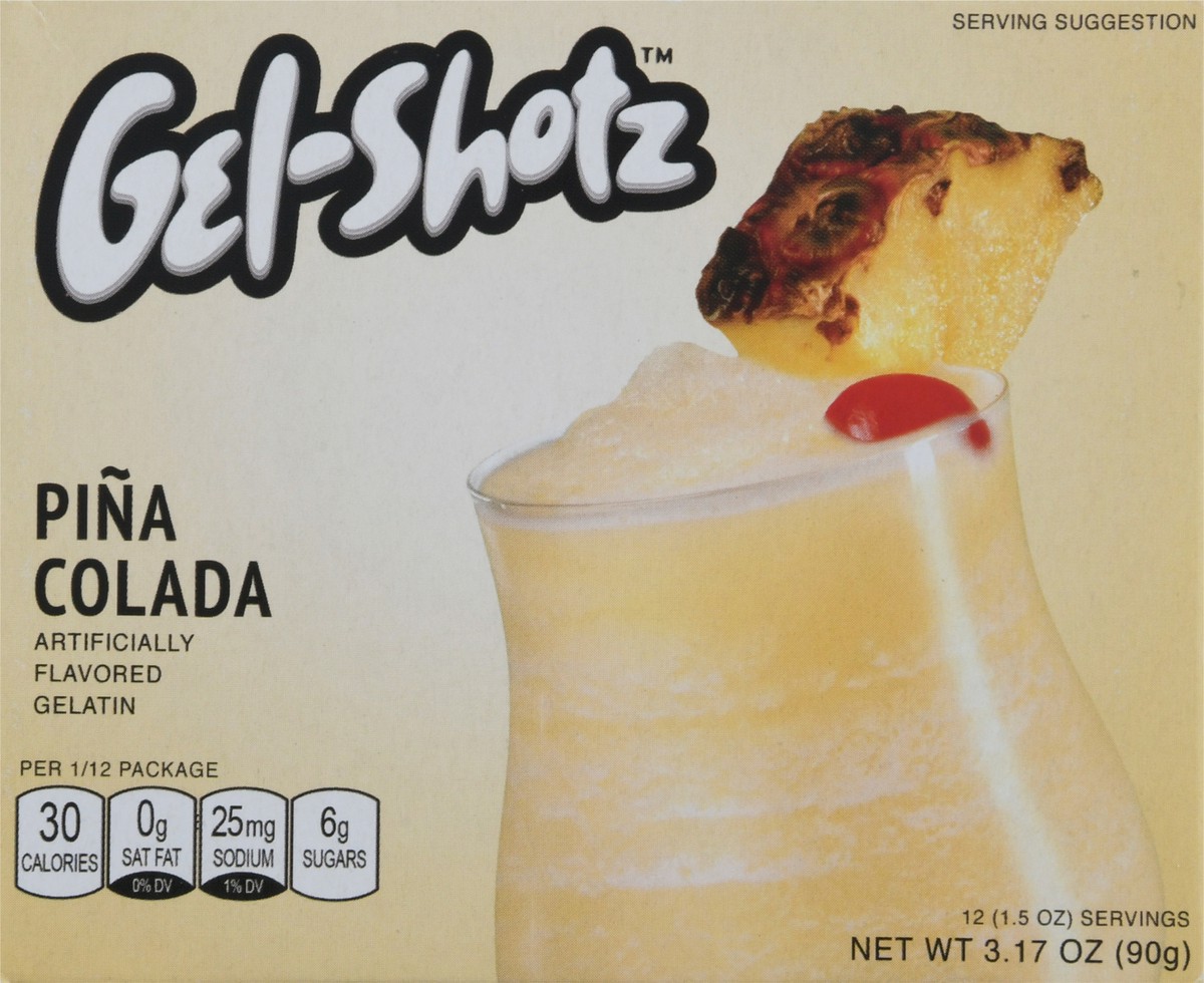 slide 6 of 14, Gel-Shotz Gel Shotz Pina Colada Gelatin, 3.17 oz