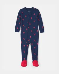 Carter's Toddler Boy Lobster 100% Cotton Snug Fit 1-Piece Pajama Set - Blue Navy 5T