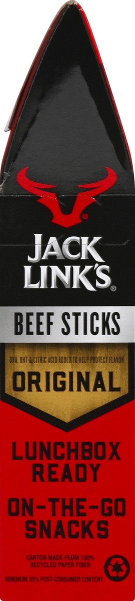 slide 3 of 4, Jack Link's Original Beef Sticks, 10 ct
