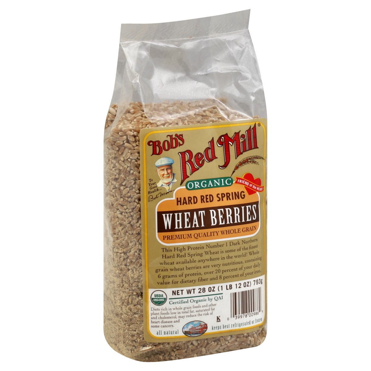 slide 4 of 5, Bob's Red Mill Wheat Berries Hard Red Springs, 28 oz