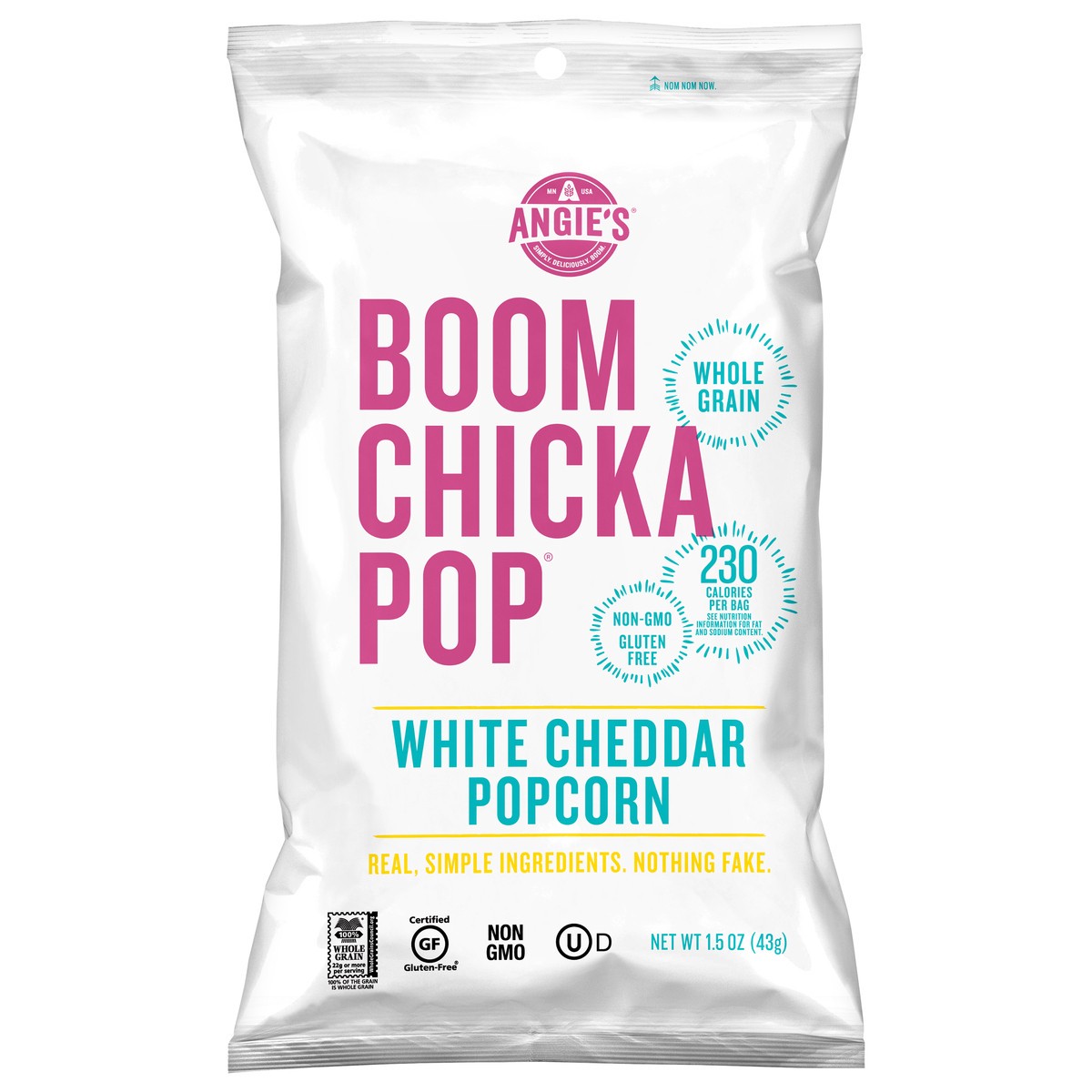 slide 1 of 3, BOOMCHICKAPOP White Cheddar Popcorn 1.5 oz, 1.5 oz