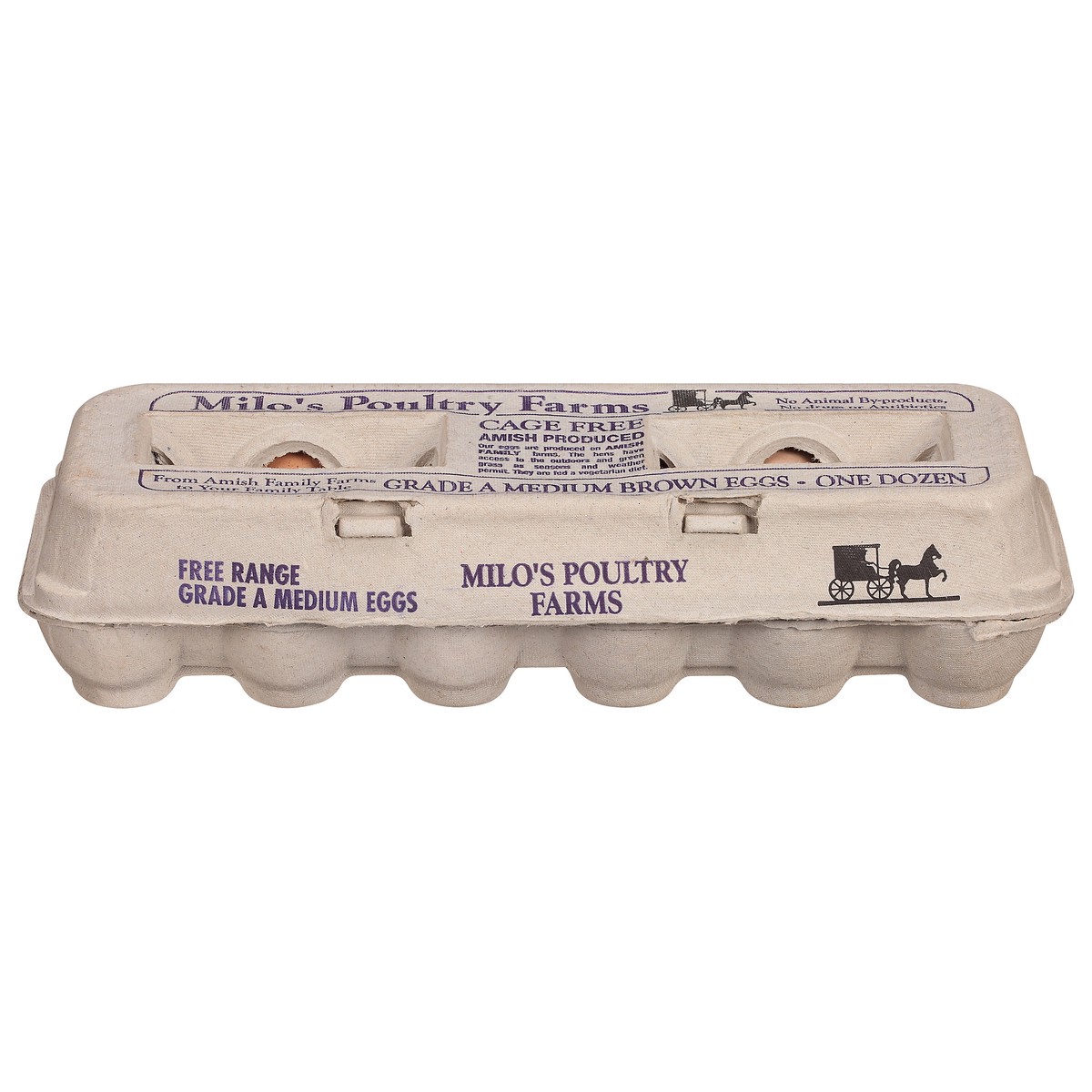 Milo's Poultry Farms Brown Eggs Medium 12 ea 12 ct Shipt