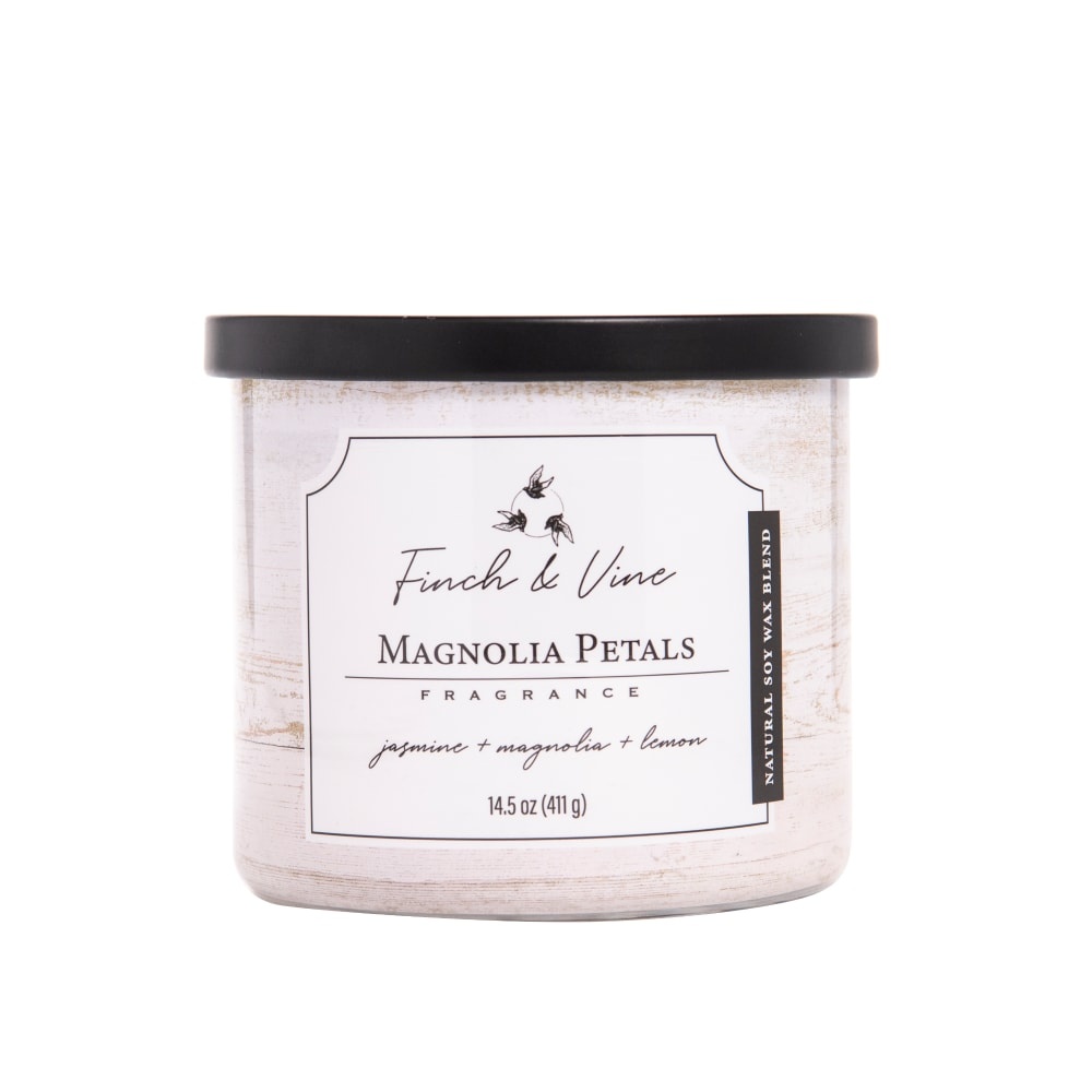 slide 1 of 1, Finch & Vine Magnolia Petals Fragranced Candle, 14.5 oz