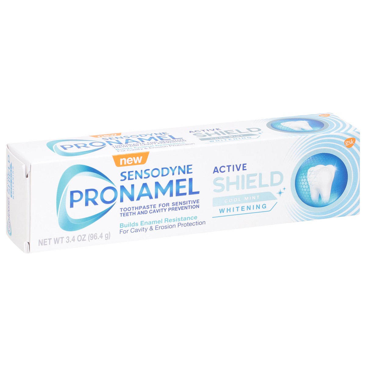 slide 9 of 9, Sensodyne Pronamel Active Shield Cool Mint Whitening, 3.4 oz