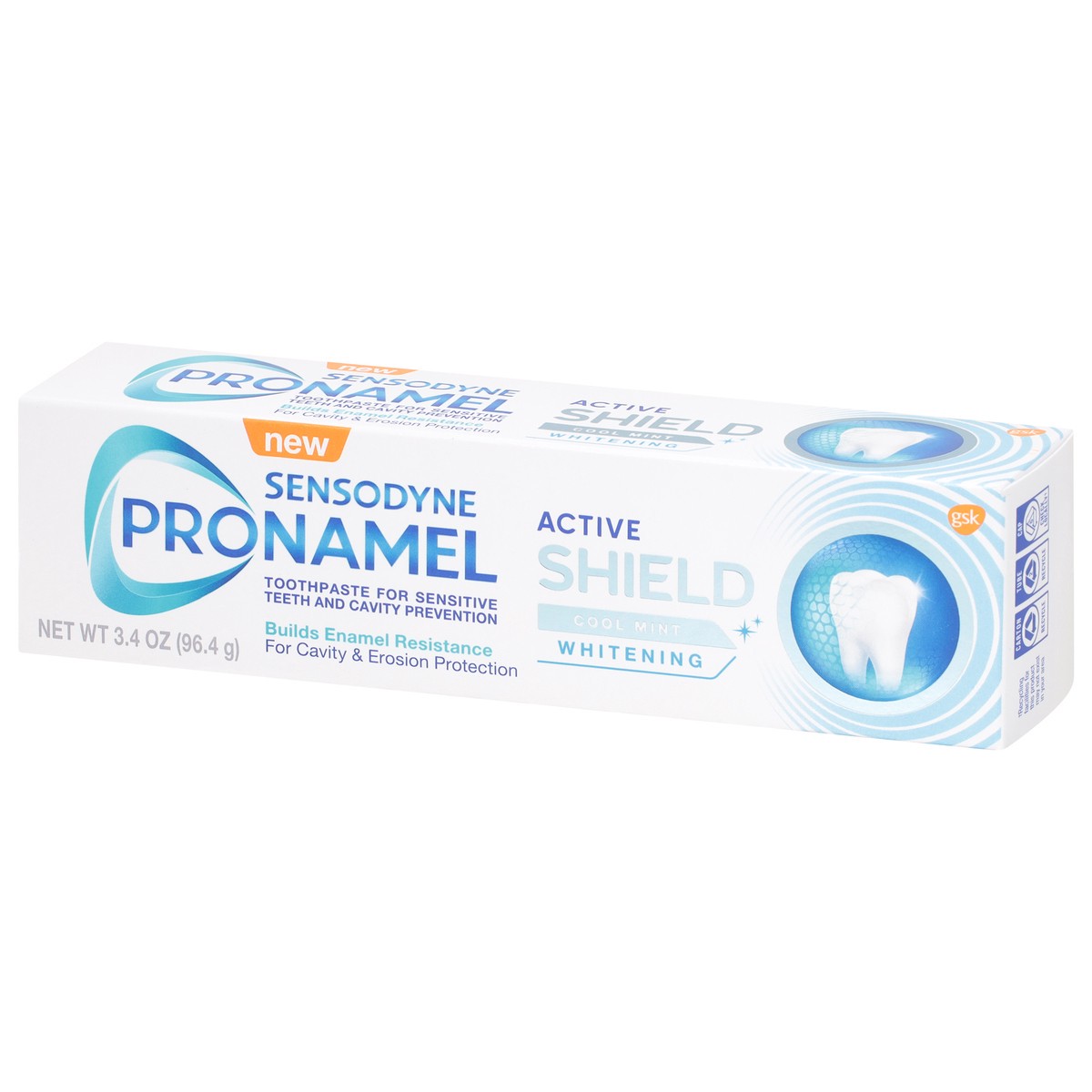 slide 8 of 9, Sensodyne Pronamel Active Shield Cool Mint Whitening, 3.4 oz