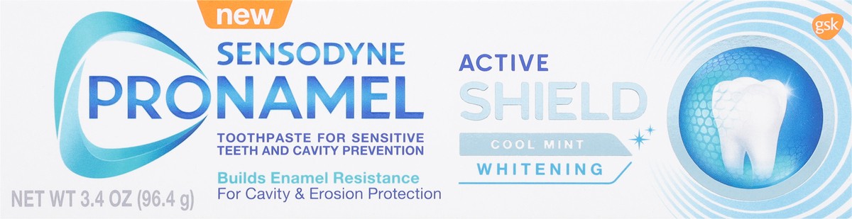 slide 2 of 9, Sensodyne Pronamel Active Shield Cool Mint Whitening, 3.4 oz