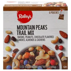 Raley's Mountain Peaks Trail Mix Multipack - 6 ct