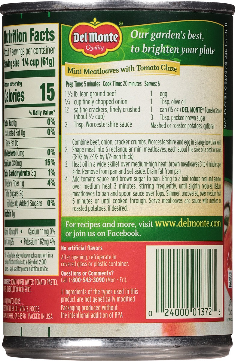 slide 4 of 9, Del Monte Tomato Sauce 15 oz, 15 oz