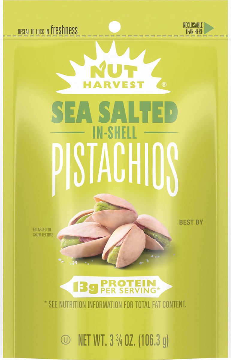slide 8 of 8, Nut Harvest In Shell Pistachios Sea Salted - 3.75 oz, 3.75 oz