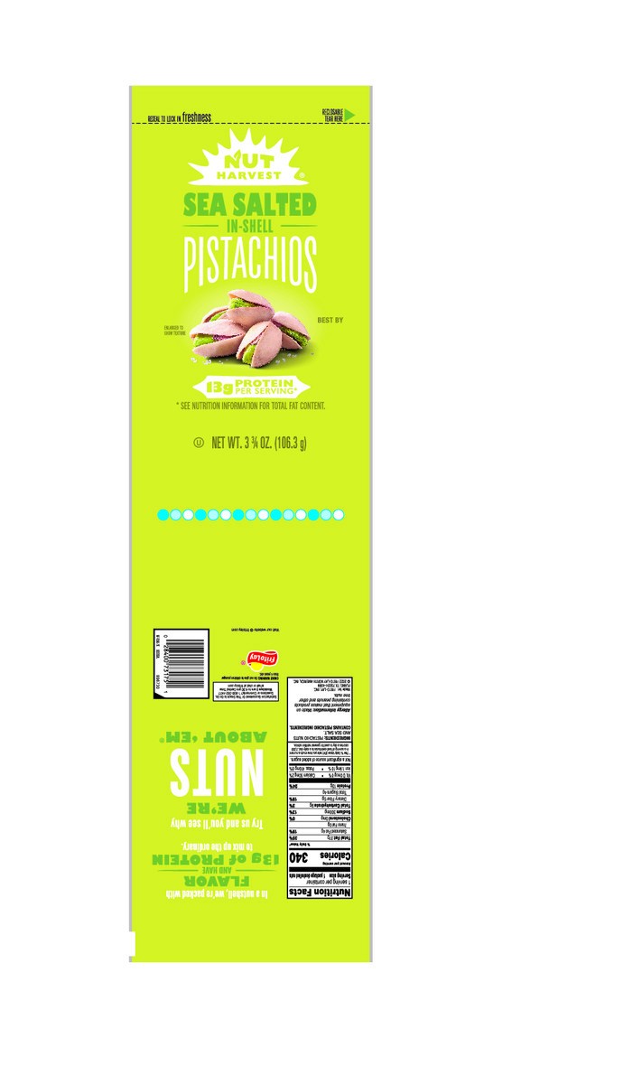 slide 7 of 8, Nut Harvest In Shell Pistachios Sea Salted - 3.75 oz, 3.75 oz