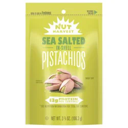 Nut Harvest In Shell Pistachios Sea Salted - 3.75 oz