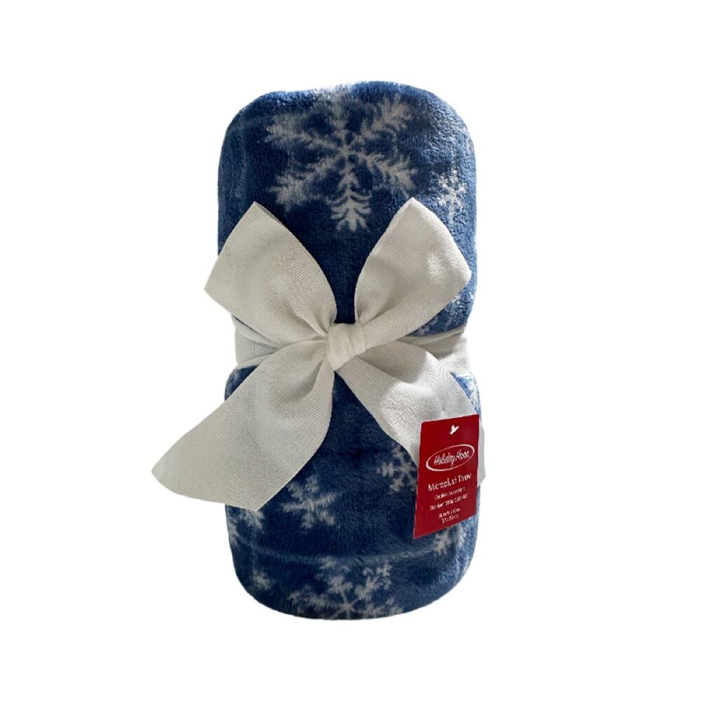 slide 2 of 2, Holiday Home® Microplush Throw - Snowflake, 50 in x 60 in