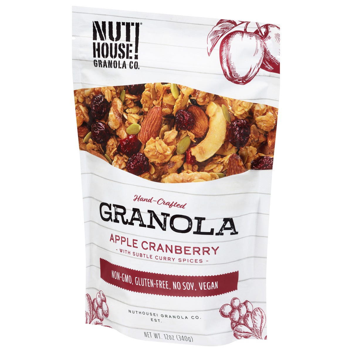 slide 3 of 4, Nuthouse Granola Apple Cranberry - 12 OZ, 12 oz