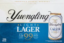 Yuengling Beer, Light Lager, 24 Pack