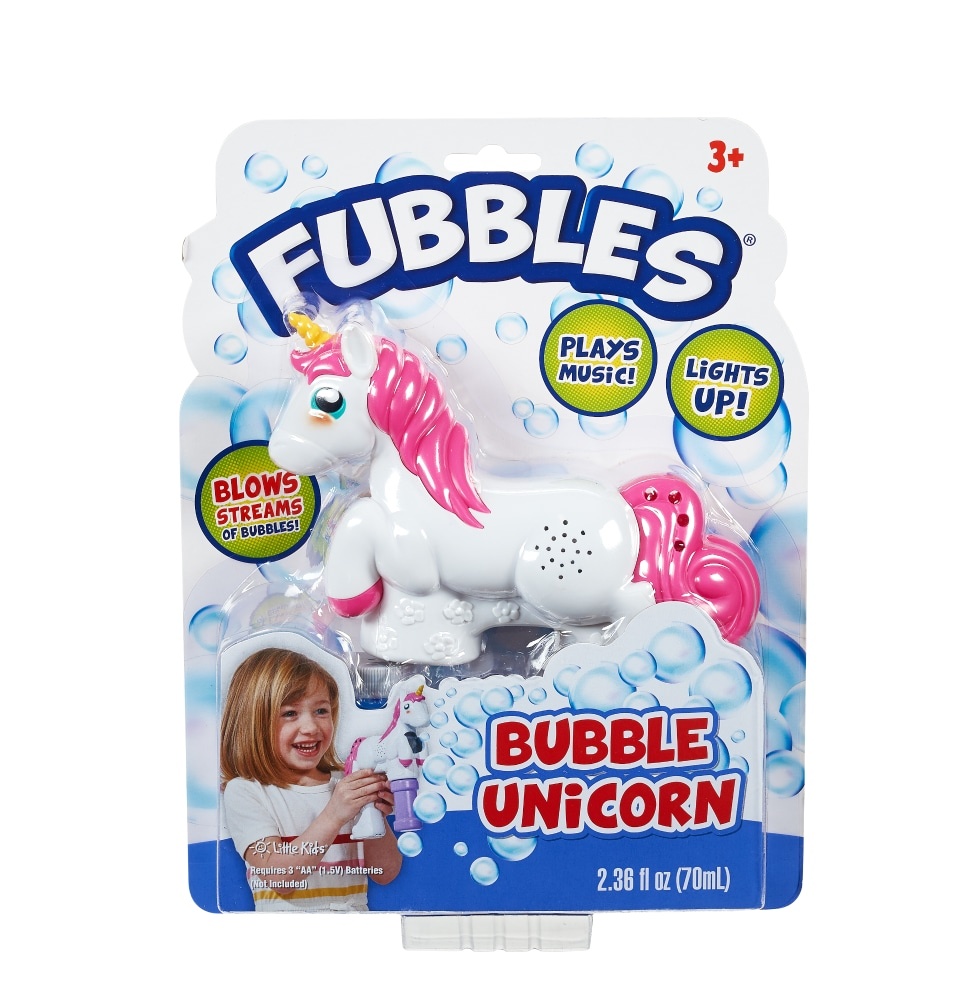 slide 1 of 2, Fubbles Musical Bubble Unicorn, 1 ct