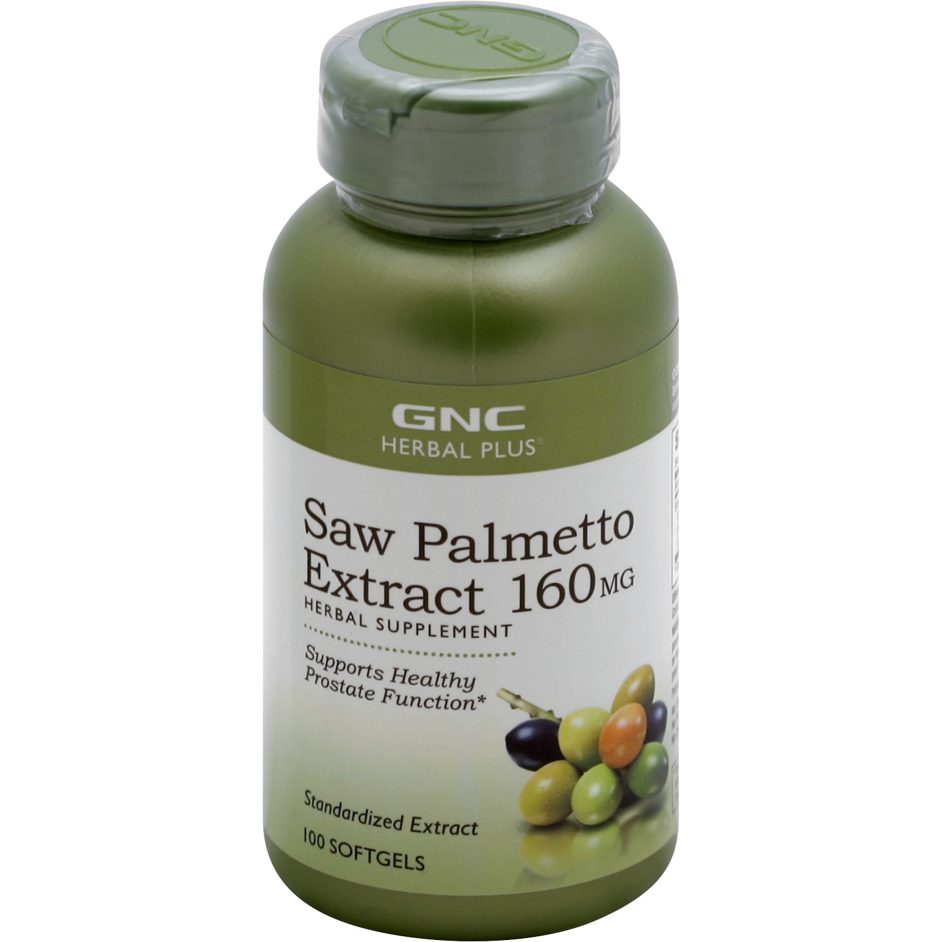 slide 1 of 1, GNC Herbal Plus Saw Palmetto Extract 160mg, 100 ct