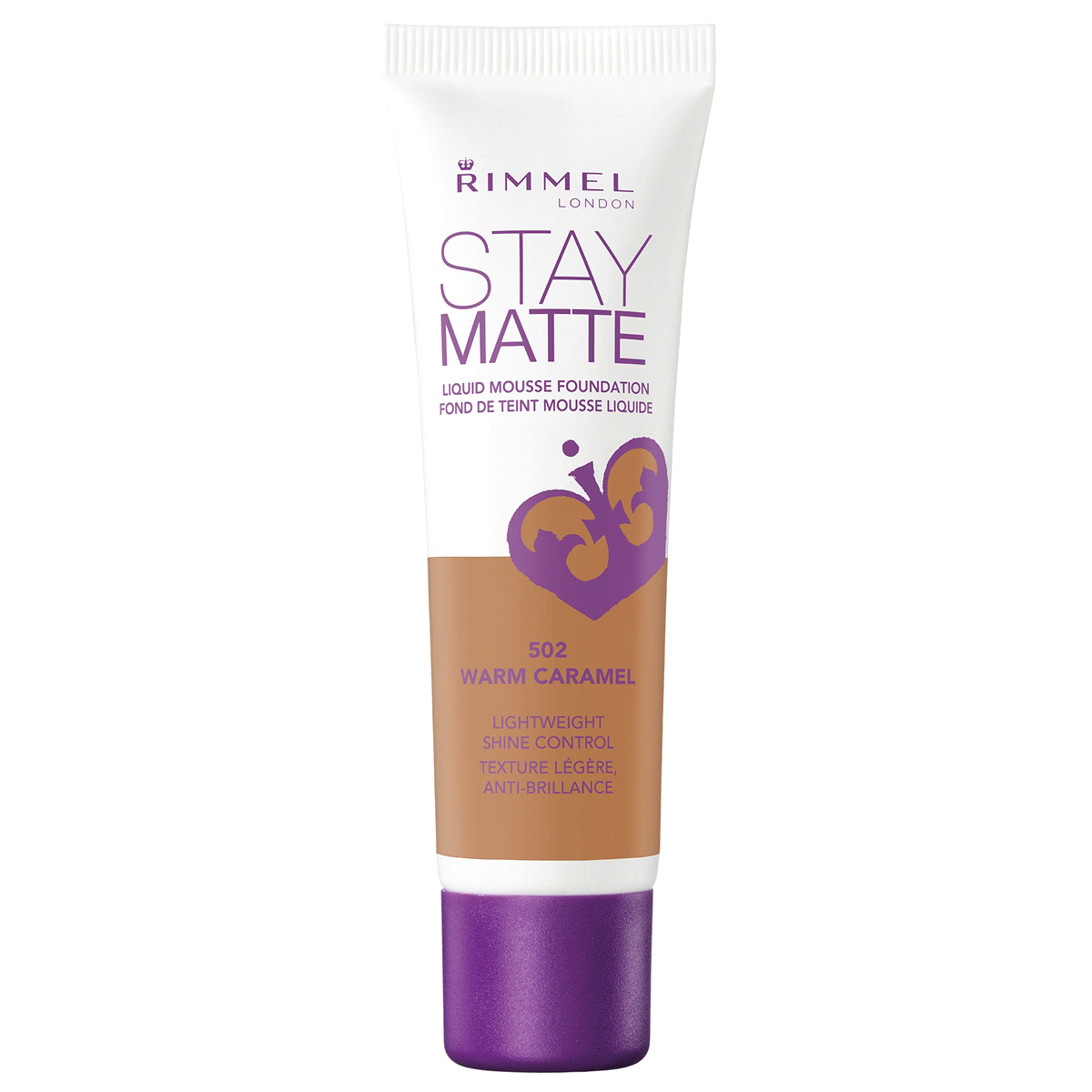 slide 1 of 1, Rimmel Stay Matte Liquid Mousse Foundation in Warm Caramel, 1 fl oz