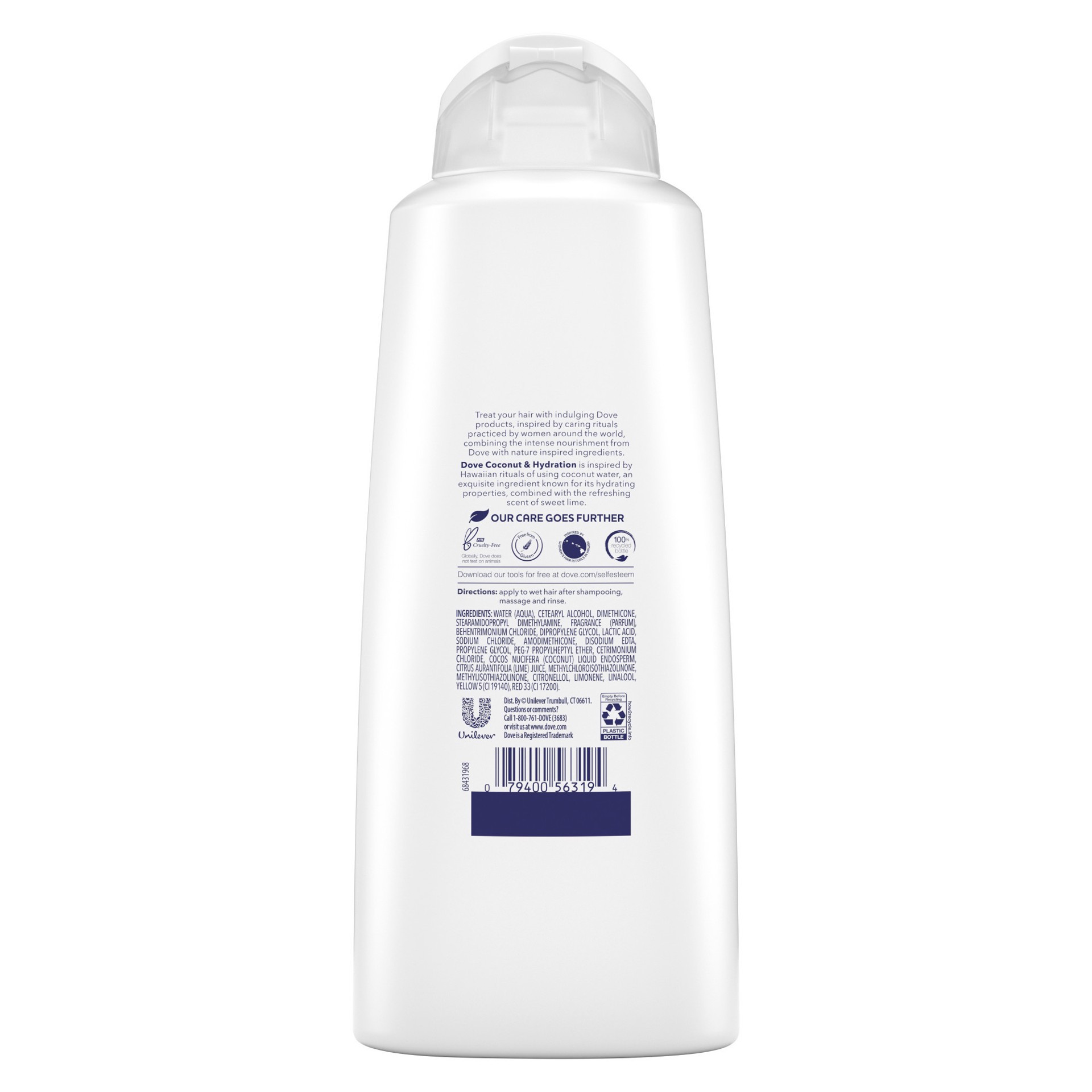 slide 4 of 4, Dove Damage Therapy Conditioner Coconut & Hydration, 20.4 fl oz, 20.4 fl oz