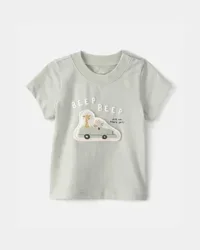 Carters Baby Critter Road Trip Graphic Tee - Green Grey 18M