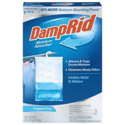 DampRid Hanging Bag Fragrance Free Moisture Absorber 15.4 oz