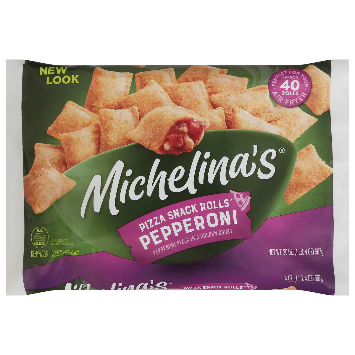 slide 1 of 5, Michelina's Pepperoni Pizza Snack Rolls 20 oz, 40 ct; 0.5 oz