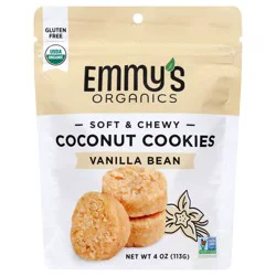 Emmy''s Organics Vanilla Bean Coconut Cookies, 4 oz
