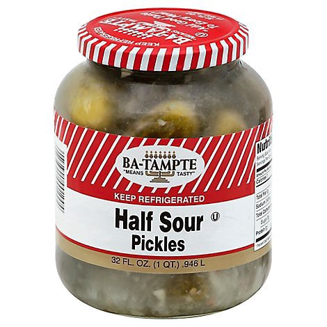 slide 1 of 1, Ba-Tampte Pickles Half Sour - 32 Fl. Oz., 32 fl oz
