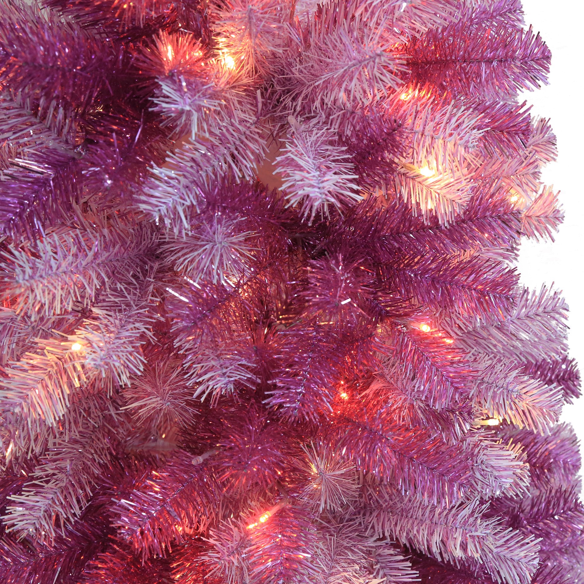 slide 3 of 5, 5ft. Pre-Lit Peppermint Pine Artificial Christmas Tree, Warm White Led Lights By Ashland, 5 ft