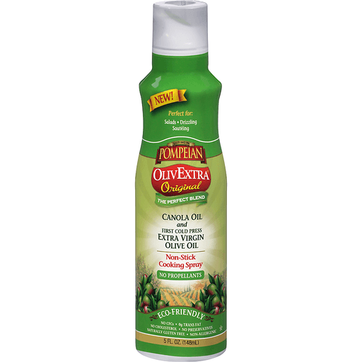 slide 1 of 1, Pompeian OlivExtra Original Non-Stick Cooking Spray, 5 fl oz