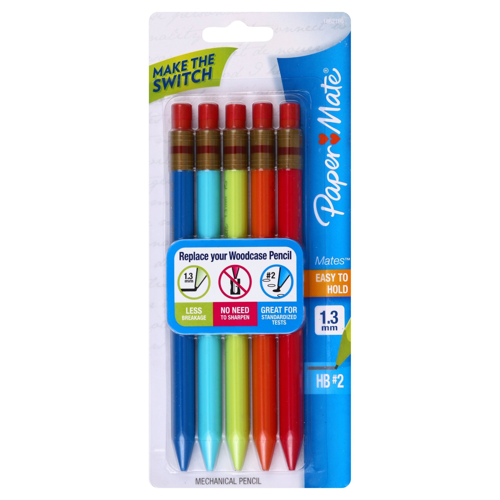 slide 1 of 4, Paper Mate Assorted Colors Pencils, 5 ct