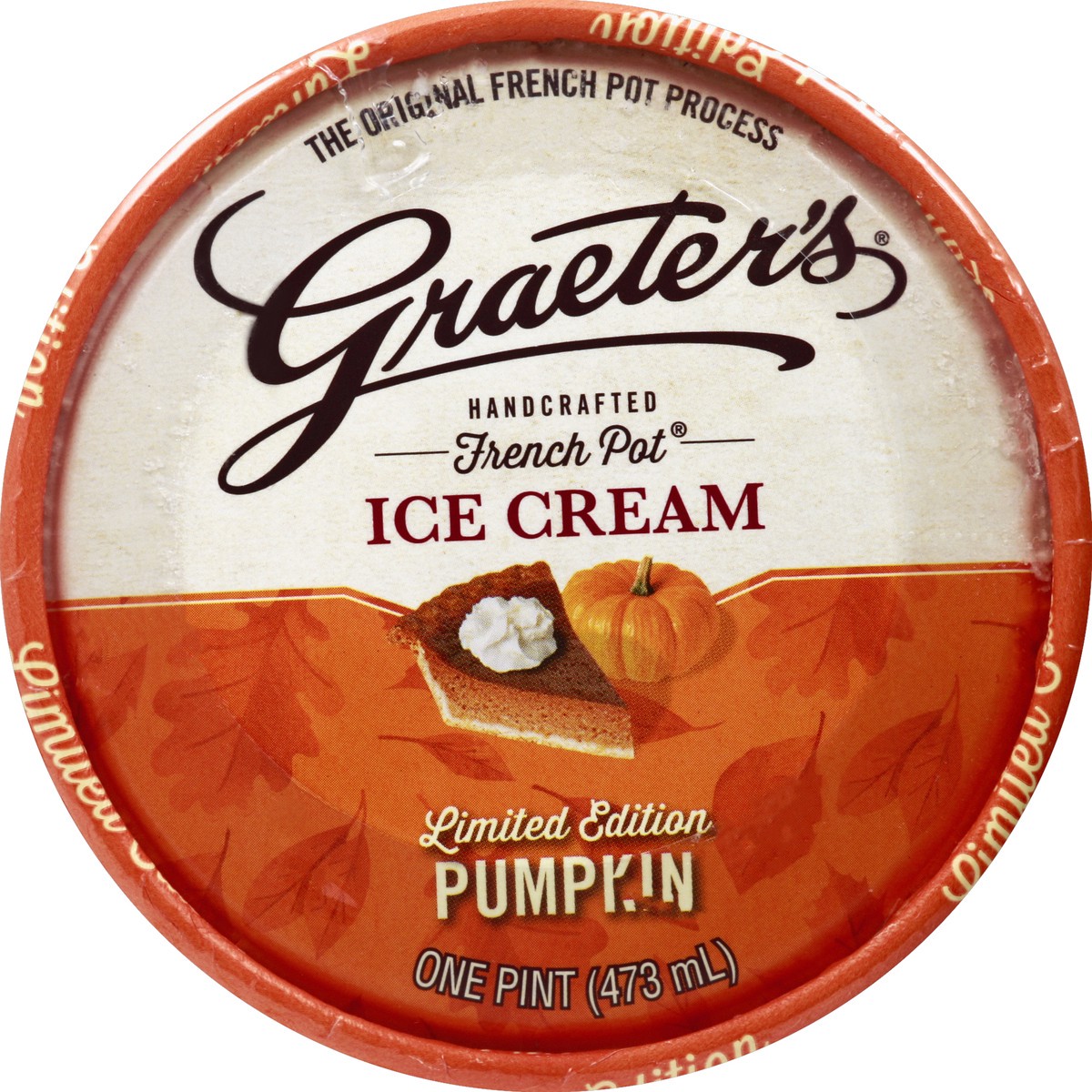 slide 2 of 3, Graeter's French Pot Pumpkin Ice Cream 1 pt, 1 pint