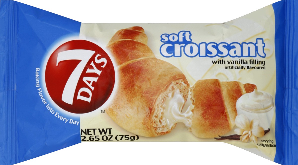 slide 5 of 5, 7DAYS Soft Croissant Vanilla, 2.65 oz