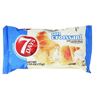 slide 1 of 5, 7DAYS Soft Croissant Vanilla, 2.65 oz