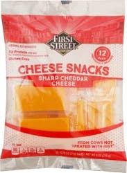 First Street Sharp Cheddar Snack Bars - 9 oz