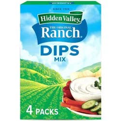 Hidden Valley The Original Ranch Dips Mix 4 Pack Envelope 4 ea