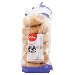 Raley's Blueberry Bagels - 6 ea