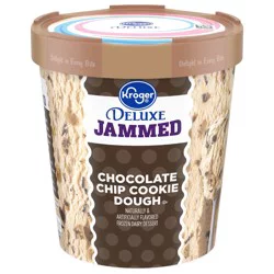 Kroger Deluxe Jammed Chocolate Chip Cookie Dough Ice Cream