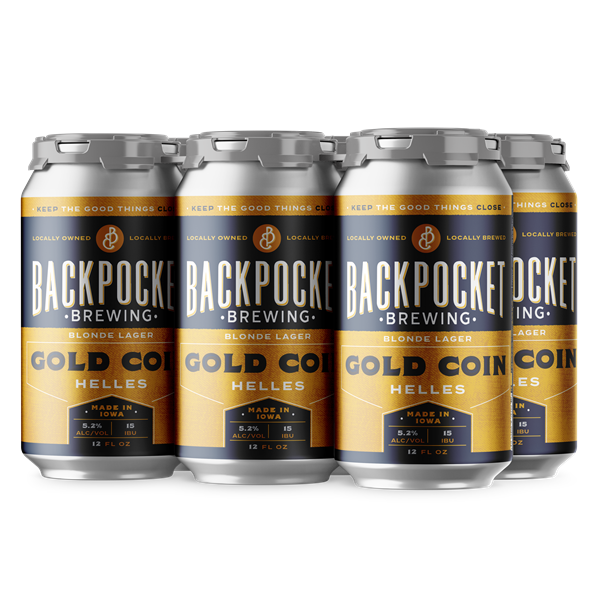 slide 1 of 1, Backpocket Gold Coin, 72 fl oz
