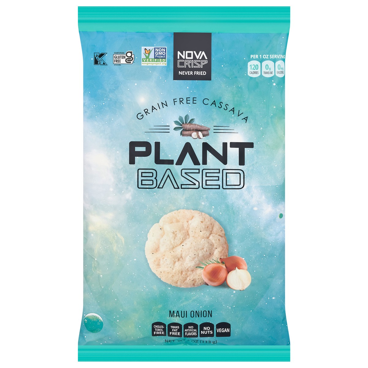 slide 2 of 14, Novacrisp Grain Free Maui Onion Cassava 4 oz, 4 oz