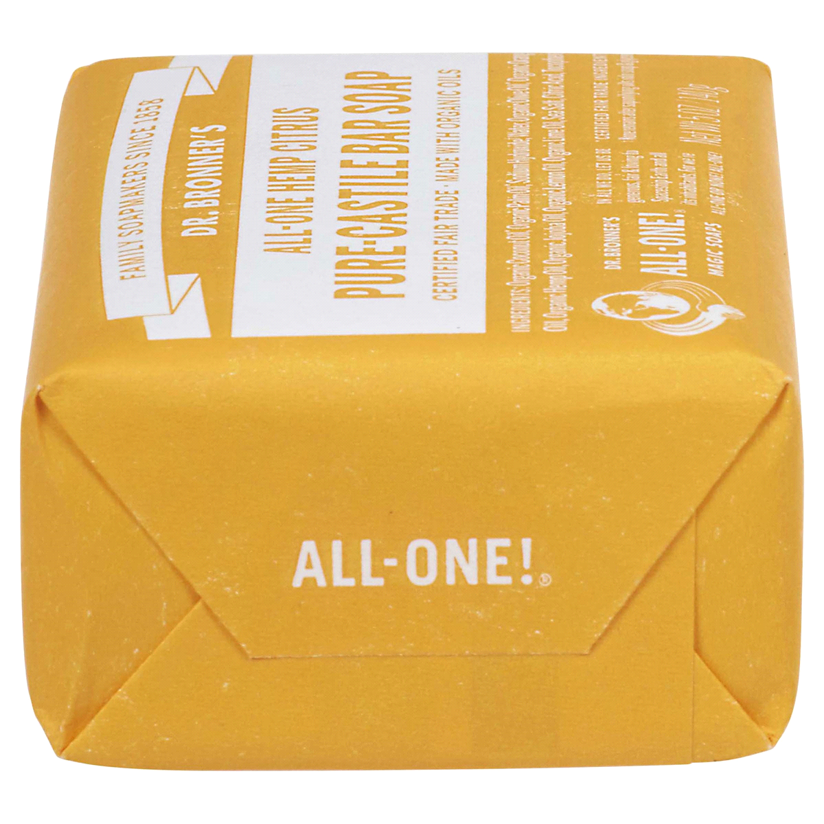 slide 8 of 17, Dr. Bronner's All-One Hemp Citrus Pure-Castile Bar Soap 5 oz, 5 oz