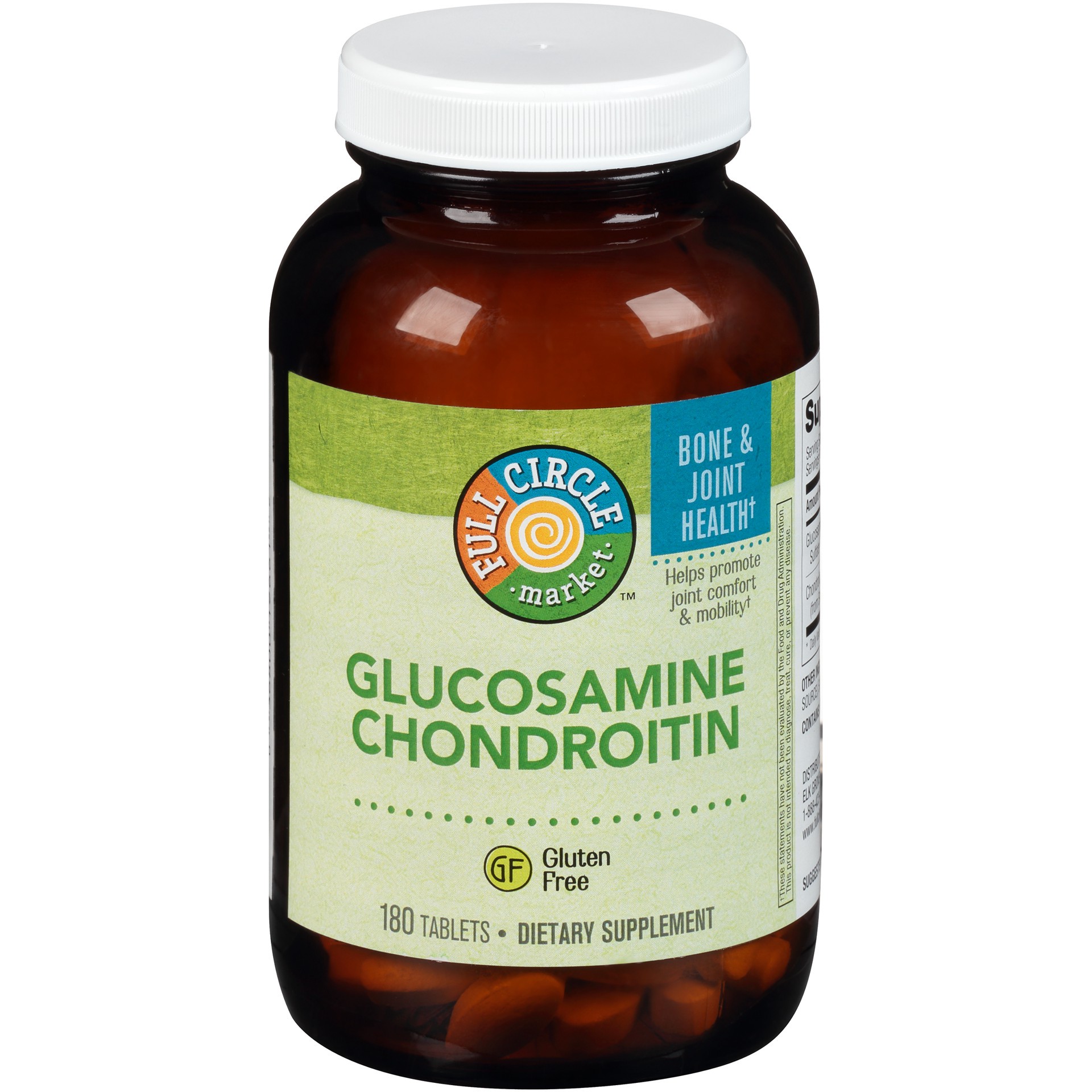 slide 1 of 1, Full Circle Market Glucosamine Chondroitin Capsules, 180 ct