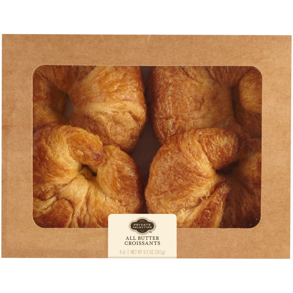 slide 1 of 1, Private Selection All Butter Croissants, 4 ct; 11 oz