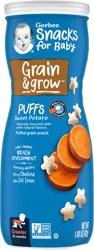 Gerber Stage 3 Baby Snacks, Sweet Potato Puffs, Puffed Grain Snack, Baby Led Feeding