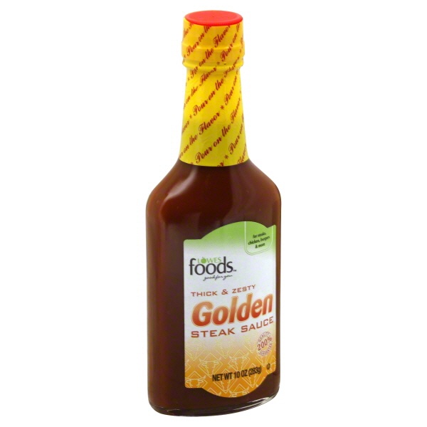 slide 1 of 1, Lowes Foods Golden Steak Sauce, 10 oz